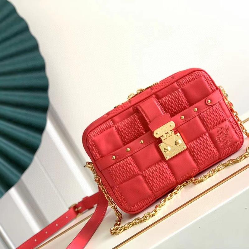 LV Handbags Clutches M59118 Peach Pink